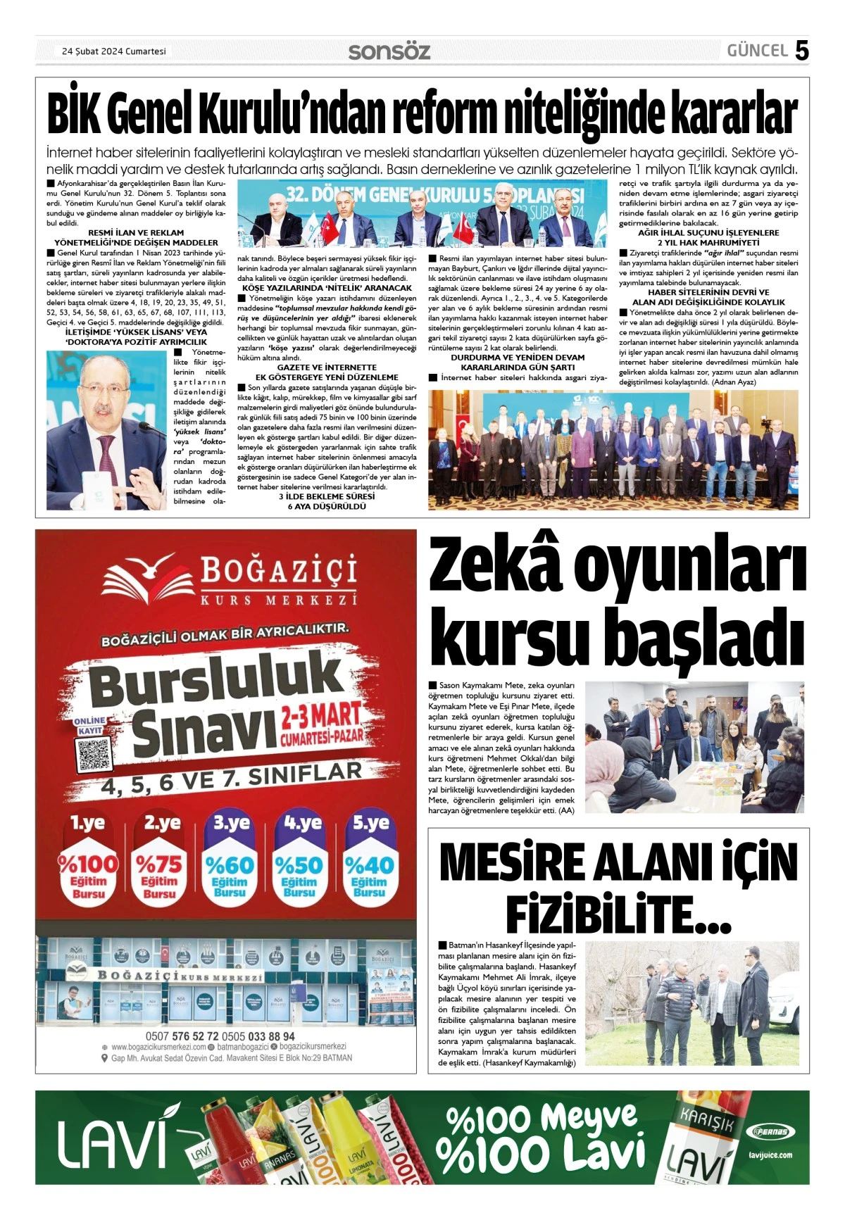 24 Şubat 2024 e-gazete