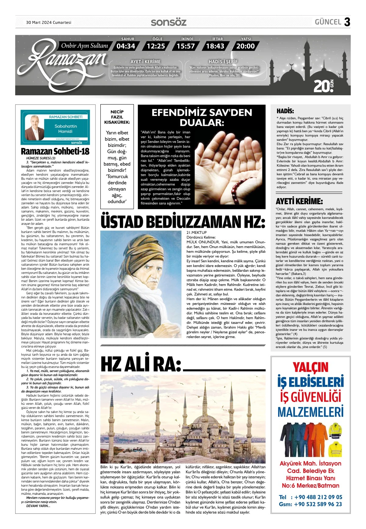 30 Mart 2024 e-gazete