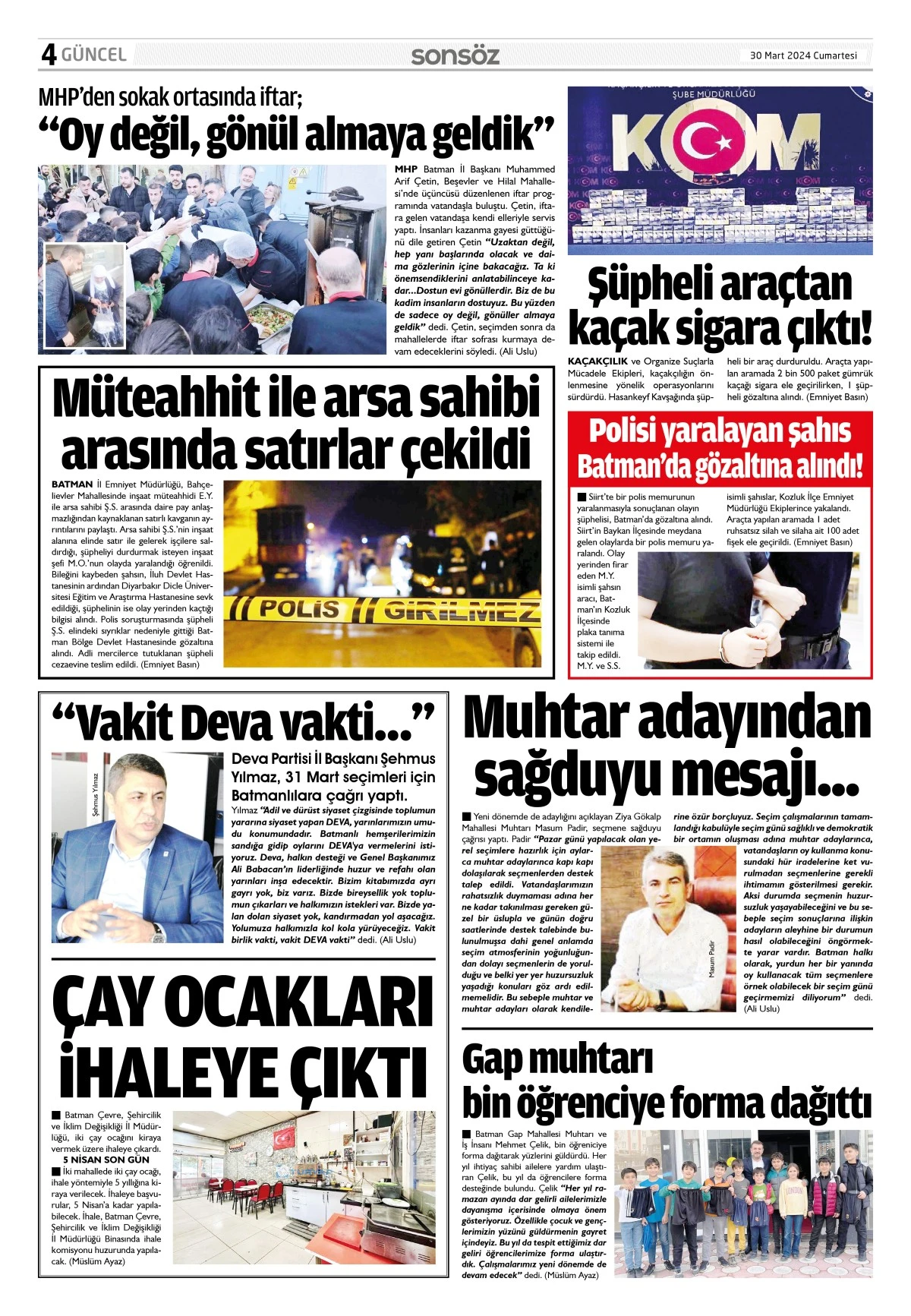 30 Mart 2024 e-gazete