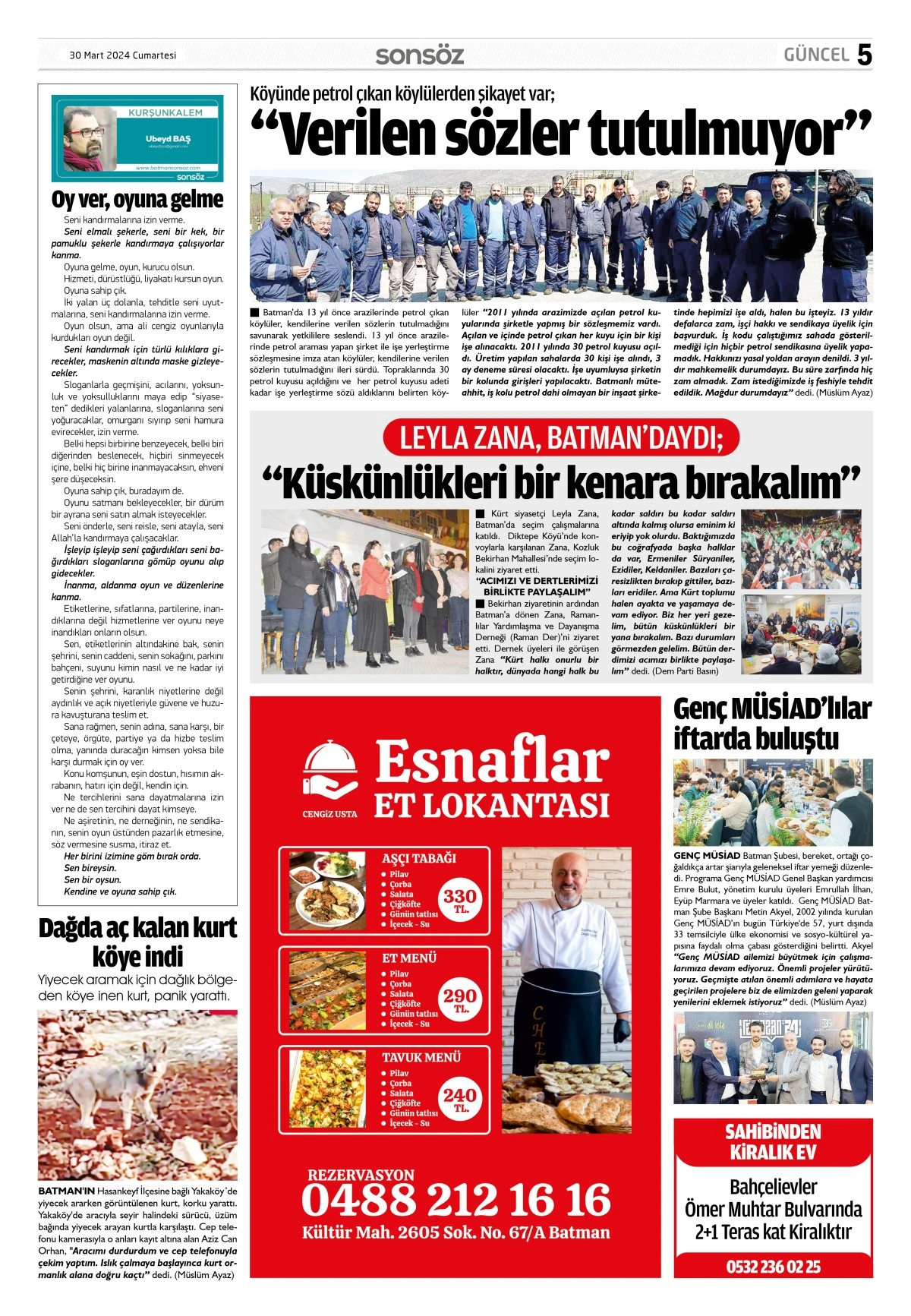 30 Mart 2024 e-gazete