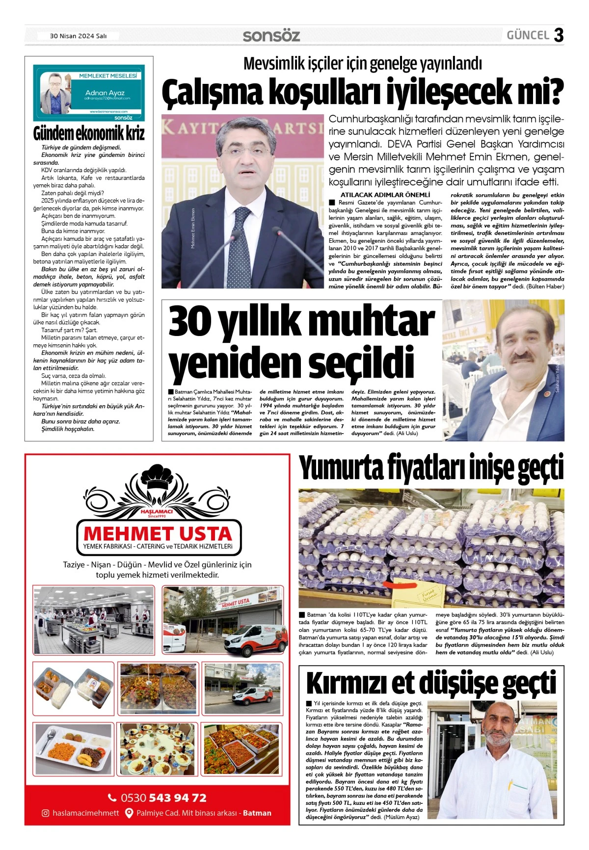 30 Nisan 2024 e-gazete