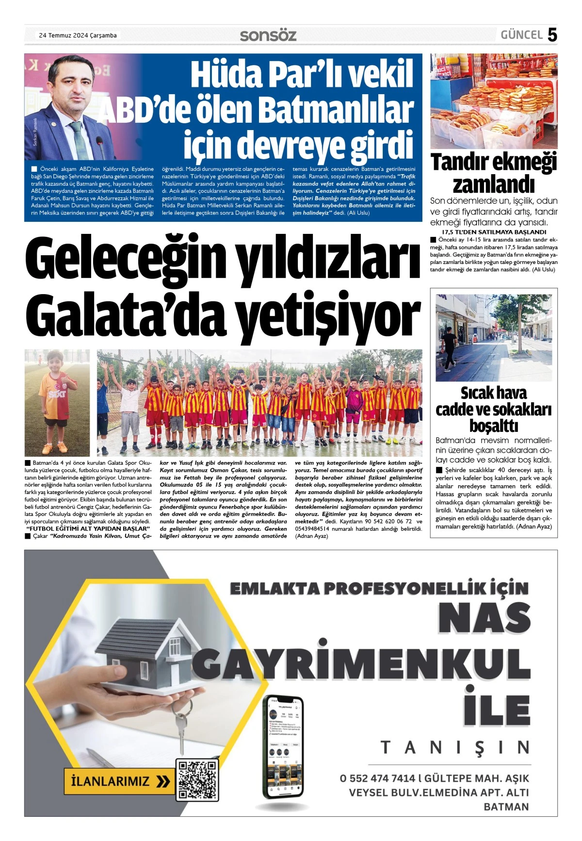 24 Temmuz 2024 e-gazete