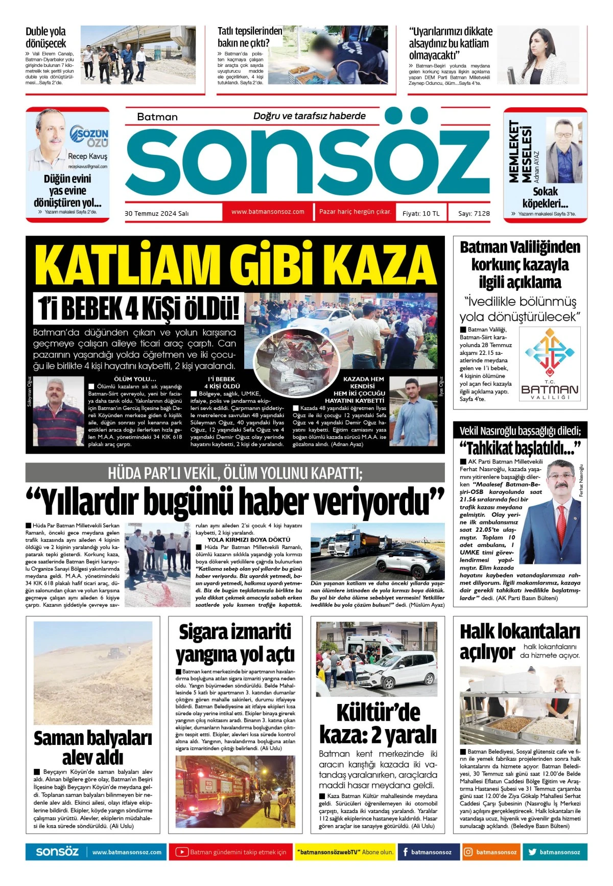 30 Temmuz 2024 e-gazete