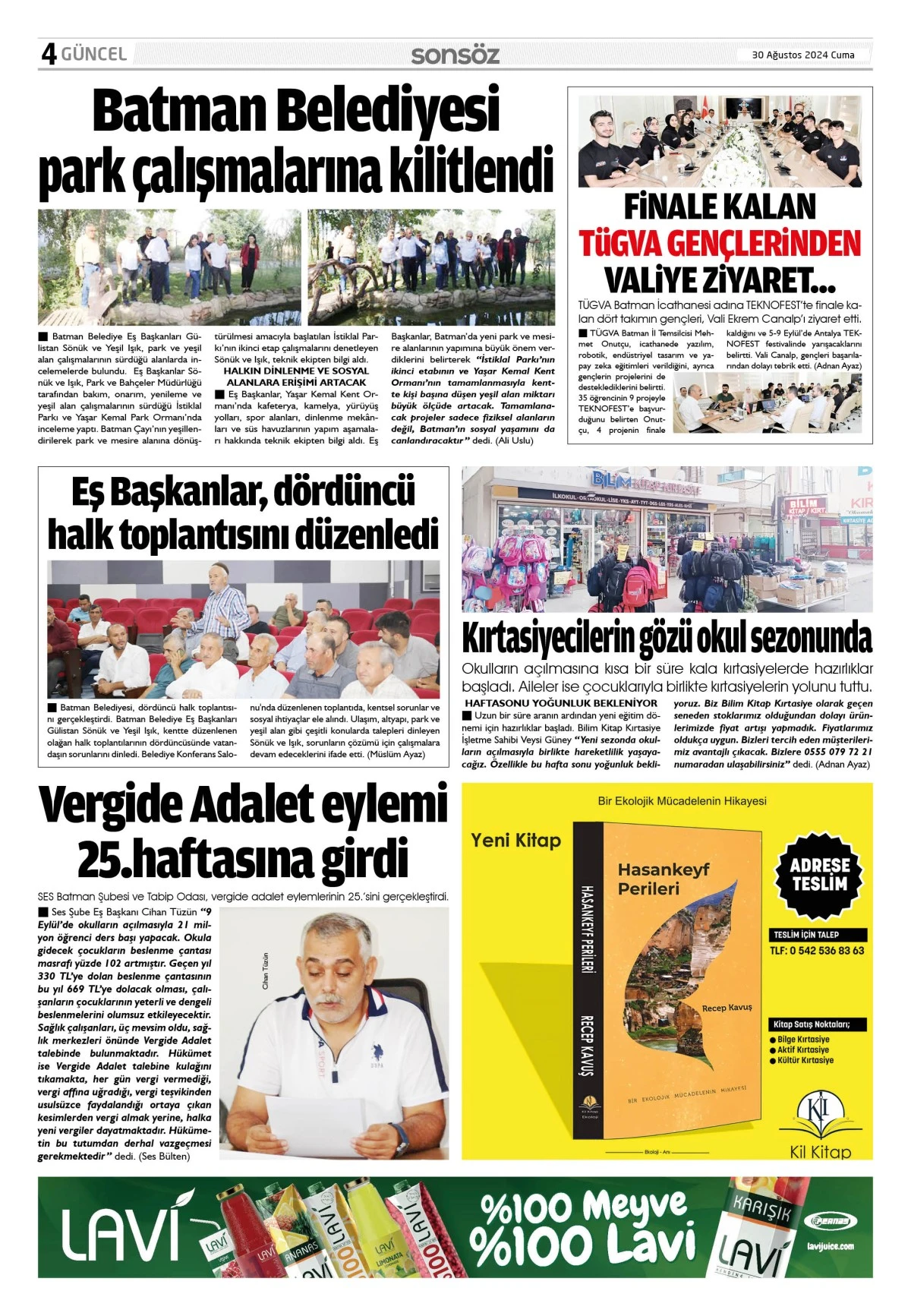 30 Ağustos 2024 e-gazete