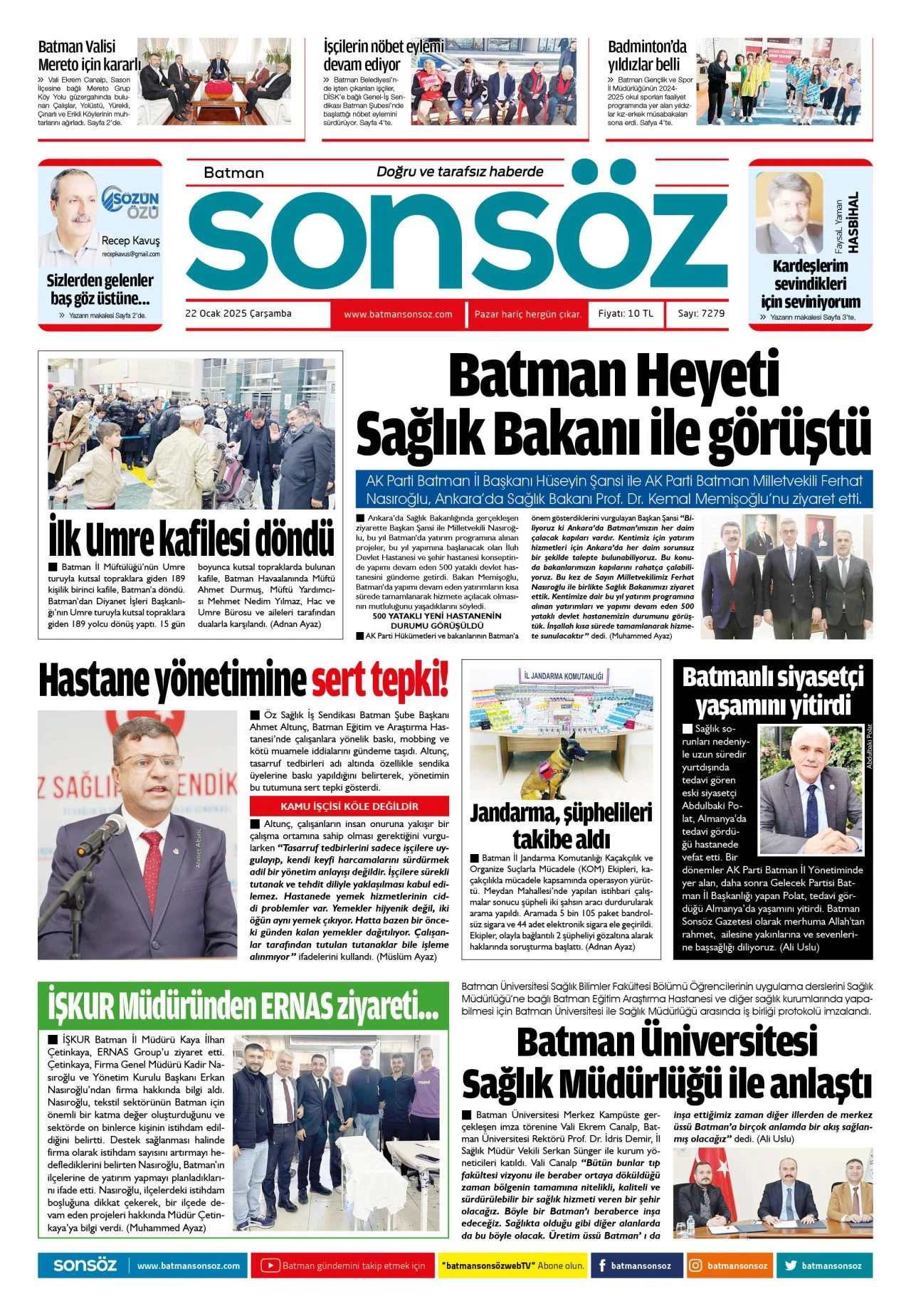 22 Ocak 2025 e-gazete