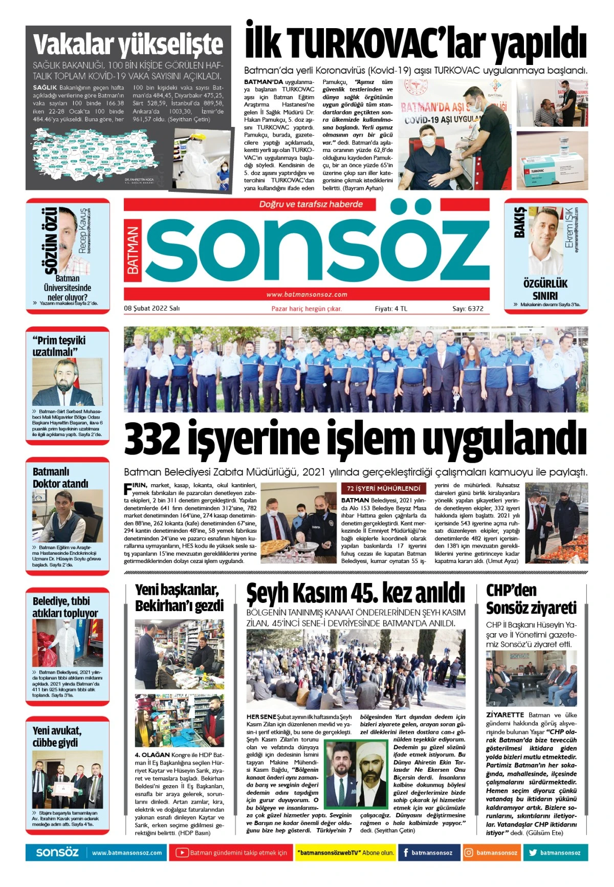 08 ŞUBAT 2022 E-GAZETE