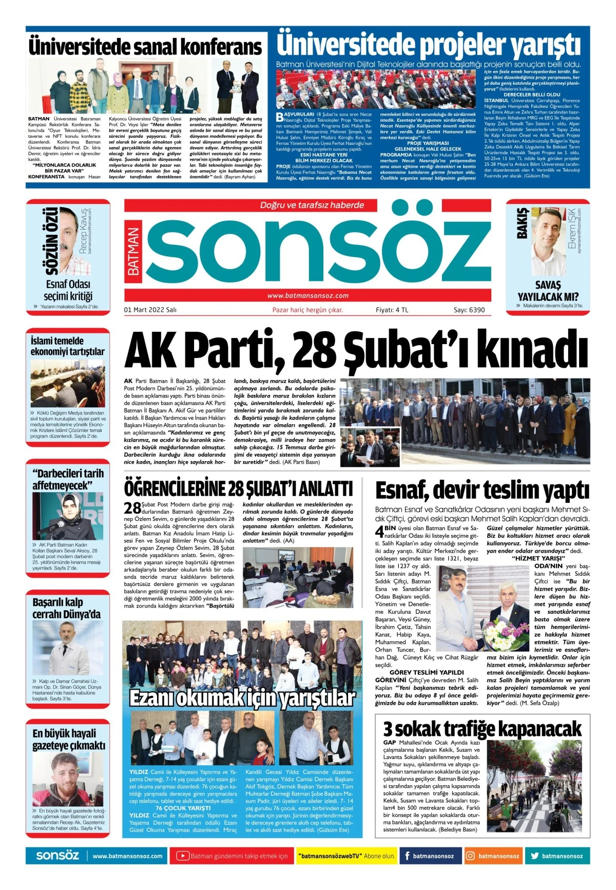 01 MART 2022 E-GAZETE