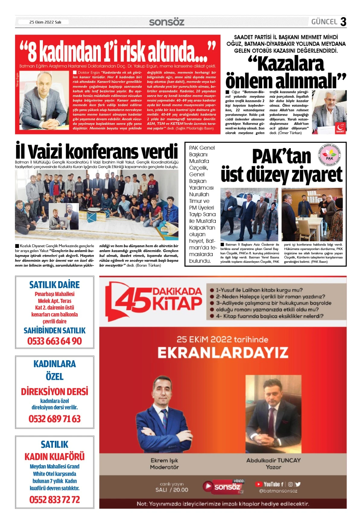 25 Ekim 2022 e-gazete