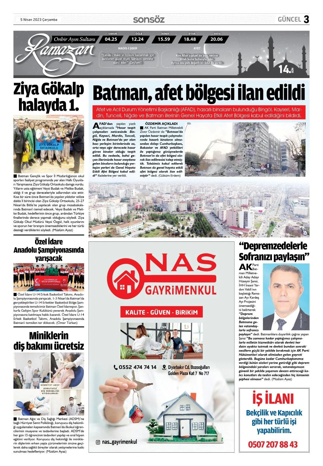 5 Nisan 2023 e-gazete