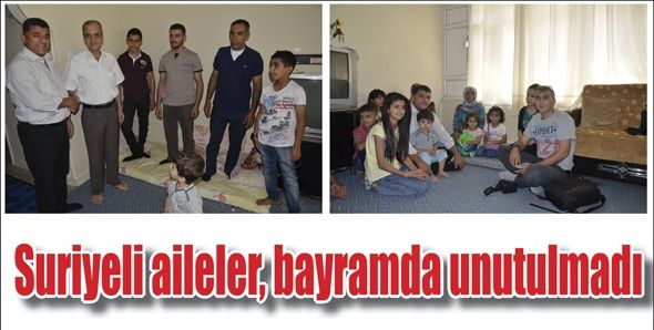 SURİYELİ AİLELER, BAYRAMDA UNUTULMADI