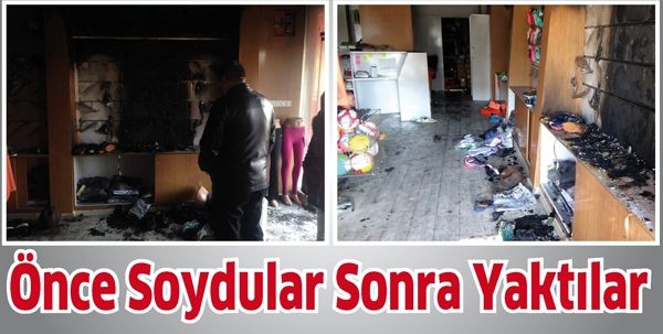 ÖNCE SOYDULAR SONRA YAKTILAR