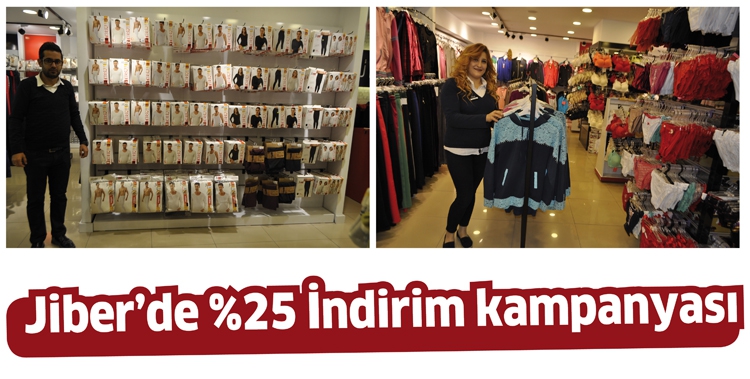 JİBER’DE %25 İNDİRİM KAMPANYASI