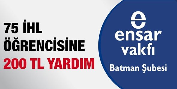 75 İHL ÖĞRENCİSİNE 200 TL YARDIM