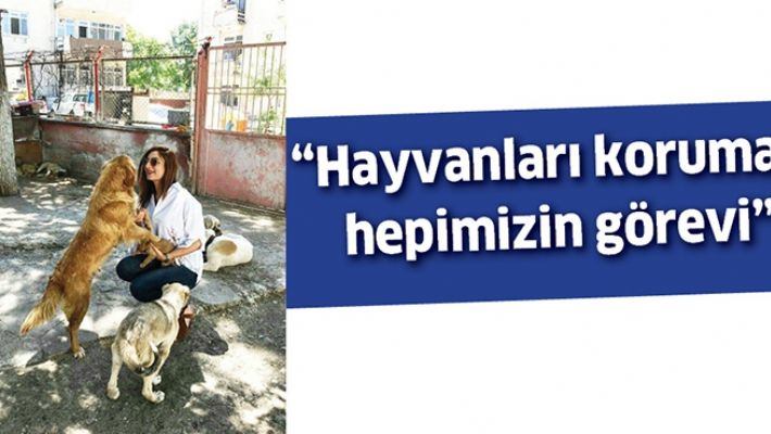 “HAYVANLARI KORUMAK, HEPİMİZİN GÖREVİ”