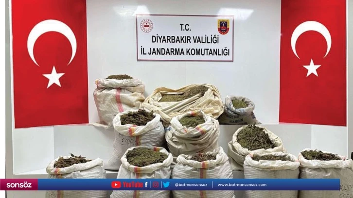 296 kilogram esrar yakalandı