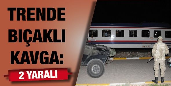 TRENDE BIÇAKLI KAVGA: 2 YARALI