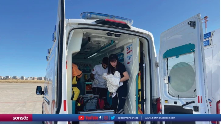 4 aylık bebek, ambulans uçakla İstanbul'a sevk edildi