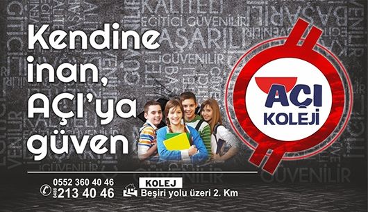 AÇI KOLEJİNDE KAYITLAR DEVAM EDİYOR