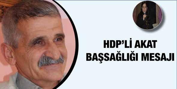 HDP’Lİ AKAT BAŞSAĞLIĞI MESAJI