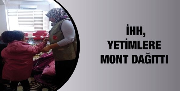 İHH, YETİMLERE MONT DAĞITTI