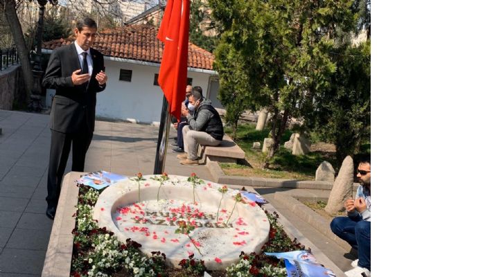 YAZICIOĞLU’NU MEZARI BAŞINDA ANDI