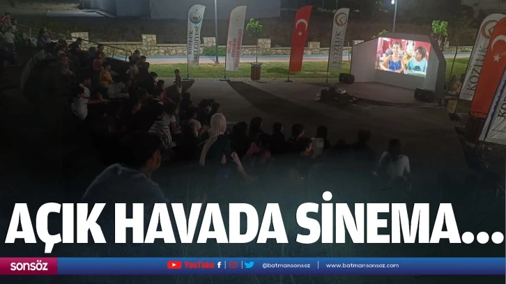 Açık havada sinema…