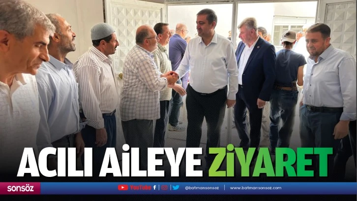 Acılı aileye ziyaret