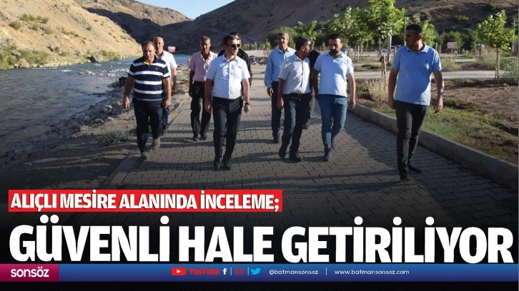 Alıçlı Mesire Alanında inceleme