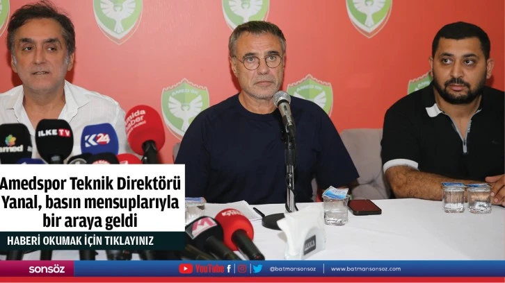 Amedspor Teknik Direktörü Yanal, basın mensuplarıyla bir araya geldi