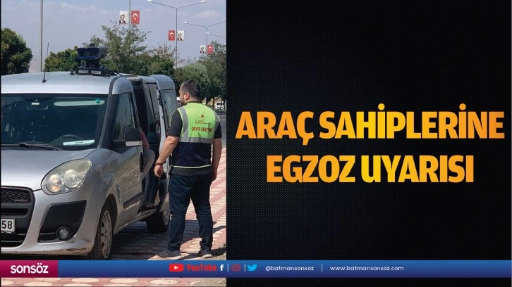 Araç sahiplerine egzoz uyarısı