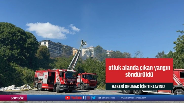 Avcılar'da otluk alanda çıkan yangın söndürüldü