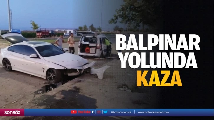 Balpınar yolunda kaza