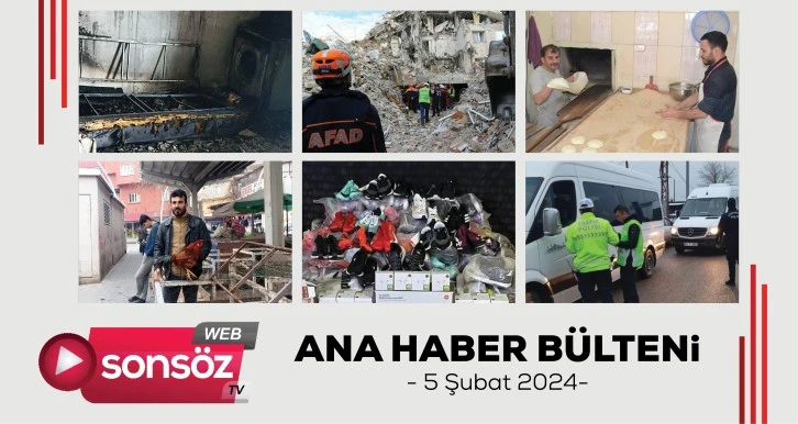 Batman ana haber bülteni - 5 Şubat 2024