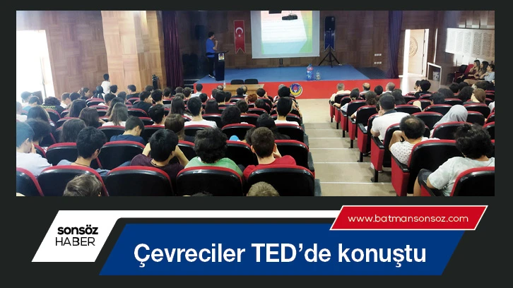 Çevreciler TED’de konuştu