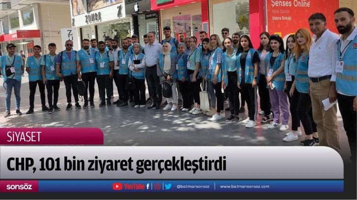 CHP, 101 bin ziyaret gerçekleştirdi