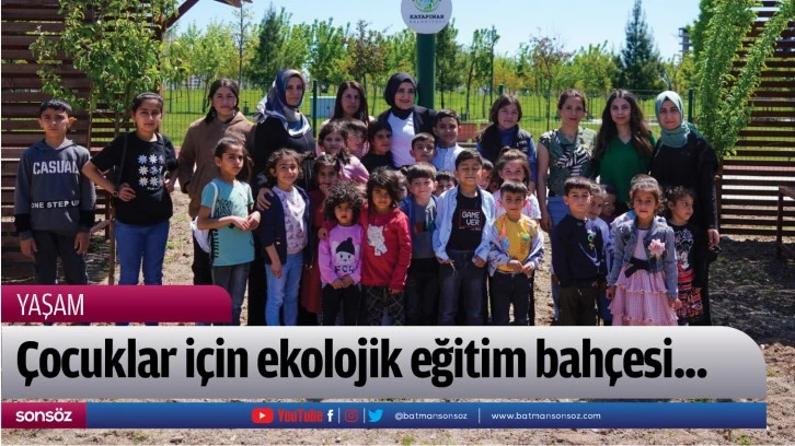 Çocuklar için ekolojik eğitim bahçesi...