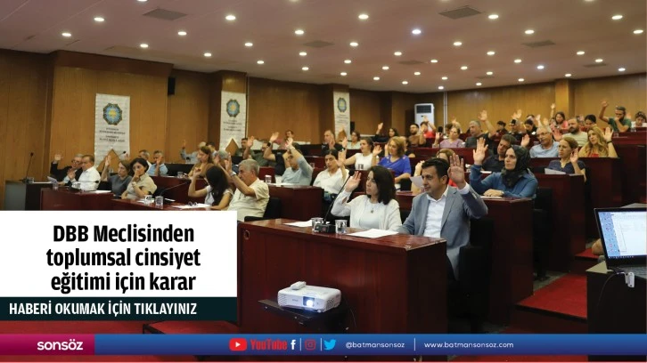 DBB Meclisinden toplumsal cinsiyet eğitimi için karar