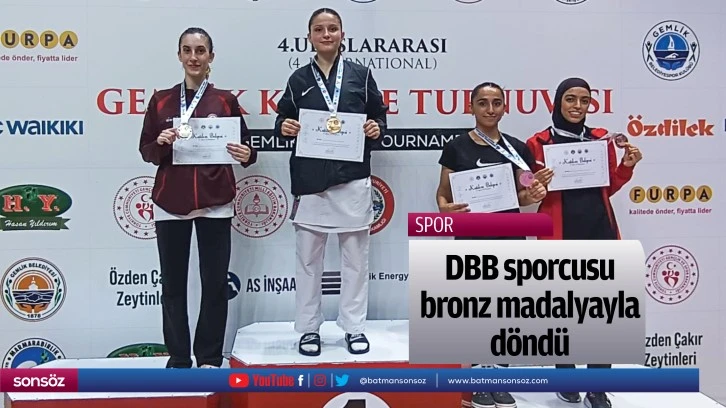 DBB sporcusu bronz madalyayla döndü