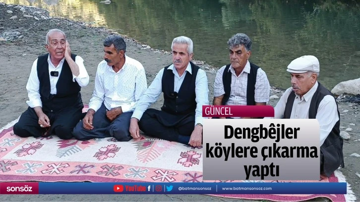 Dengbêjler köylere çıkarma yaptı