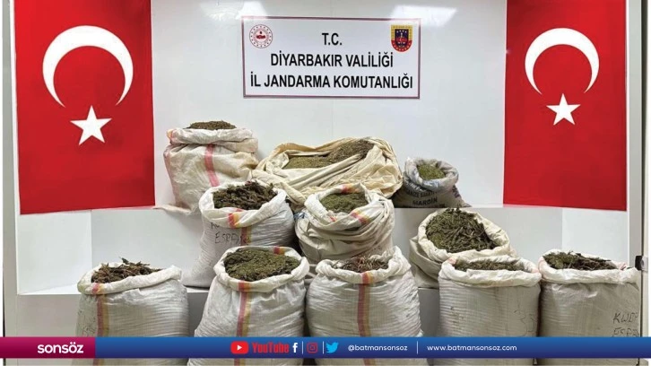 Diyarbakır’da 296 kilogram esrar ele geçirildi