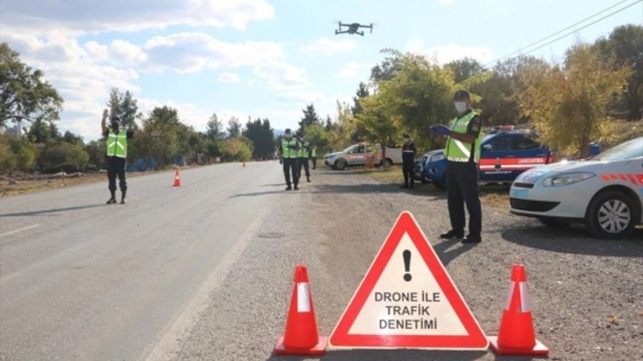 Dron destekli trafik denetimi