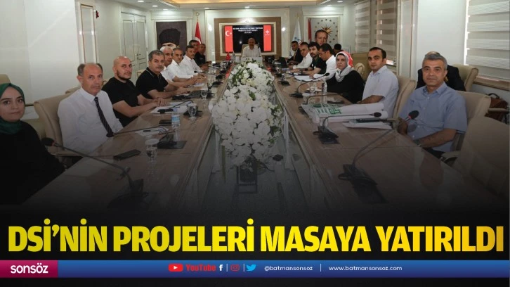 DSİ’nin projeleri masaya yatırıldı