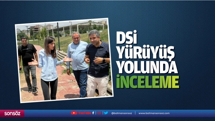 DSİ yürüyüş yolunda inceleme