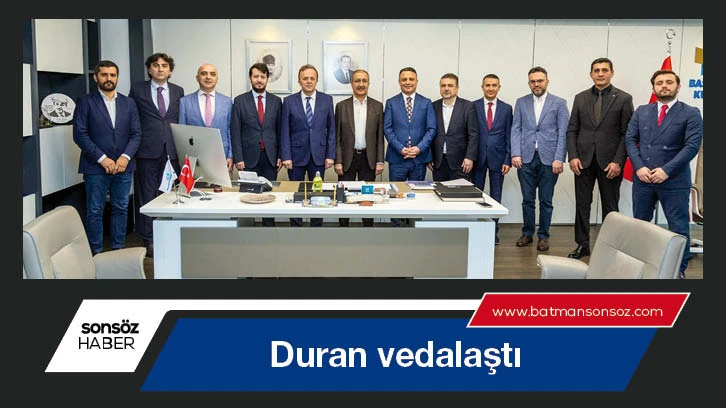 Duran vedalaştı