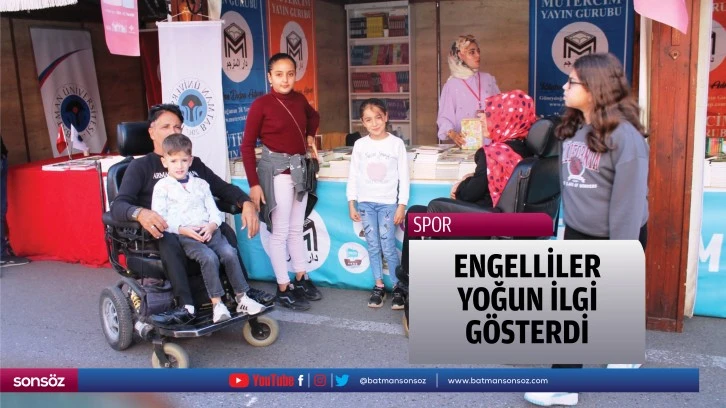 Engelliler yoğun ilgi gösterdi