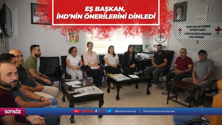 Eş Başkan, İHD’nin önerilerini dinledi 