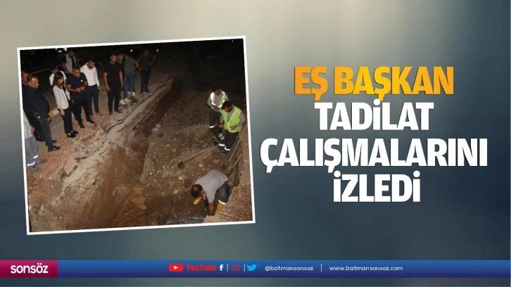 Eş Başkan, tadilat çalışmalarını izledi