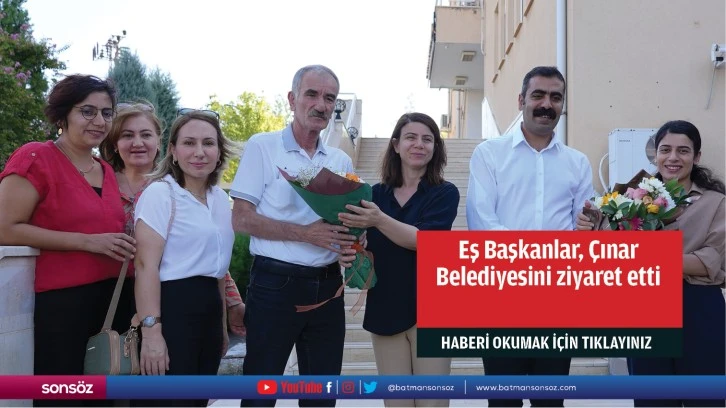 Eş Başkanlar, Çınar Belediyesini ziyaret etti