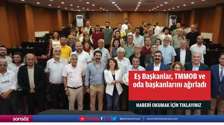 Eş Başkanlar, TMMOB ve oda başkanlarını ağırladı