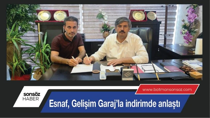 Esnaf, gelişim garaj’la indirimde anlaştı